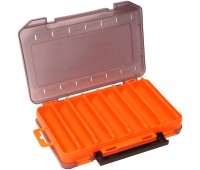 Коробка Kosadaka TB-S31D-OR, 20x13.5x3.5см для воблеров, двухсторонняя, оранжевая