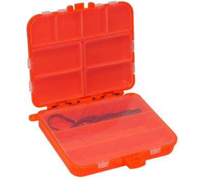 Коробка-раскладушка Kosadaka "Книжка" TB-S12-OR, 11x9.5x2.5см для мелочей, оранжевая