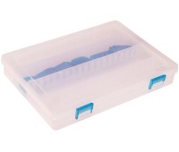 Коробка Kosadaka TB-S09-CL, 24.5x18x3см для приманок, регулируемая, прозрачная