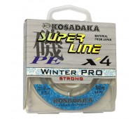 Шнур плетен. зимн. Kosadaka "SUPER LINE PE X4 Winter PRO" 50м, цв.голубой;