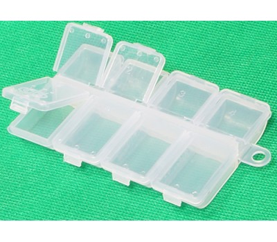 Коробка Kosadaka TB-S23-CL, 10.5x5.5x1см для крючков и мелочей, прозрачная