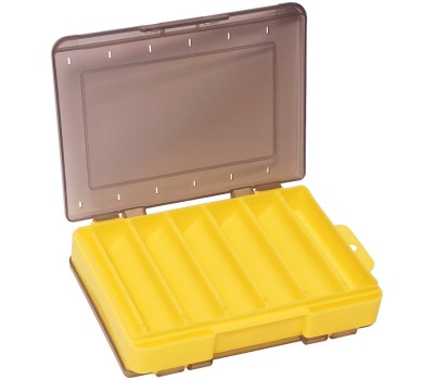Коробка Kosadaka TB-S31E-Y, 14x10.5x3см для воблеров, двухсторонняя, жёлтая