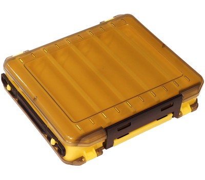 Коробка Kosadaka TB-S31C-Y, 20x17.5x5см для воблеров, двухсторонняя, жёлтая